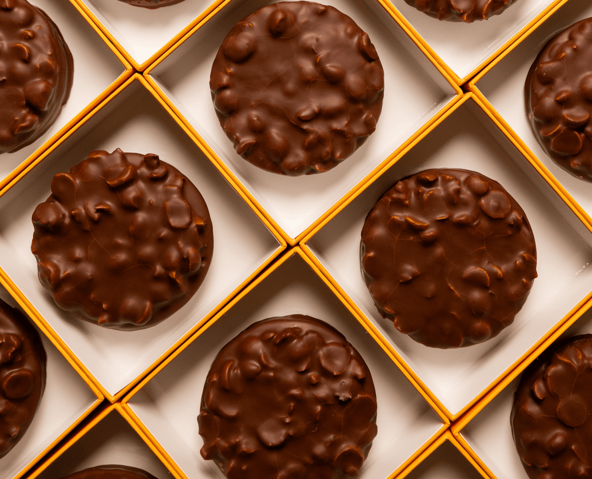 Bouchée de partage rocher caramel lait