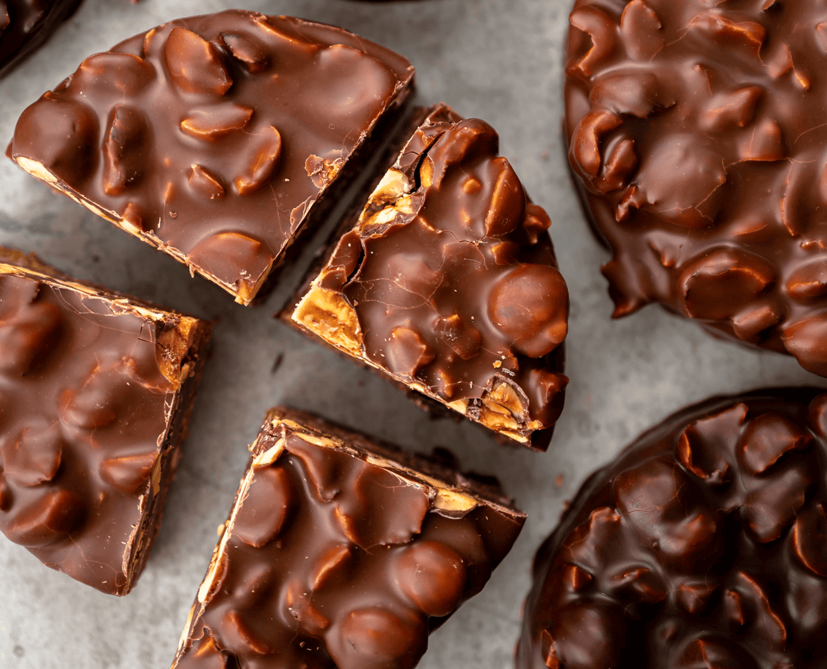 Bouchée de partage rocher caramel lait